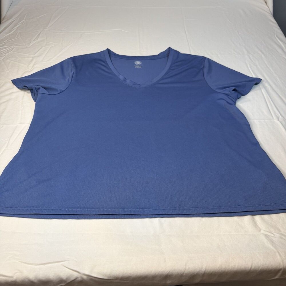 Athletic Works Mens XXL 20 Blue Short Sleeve Performance T-Shirt DriWorks